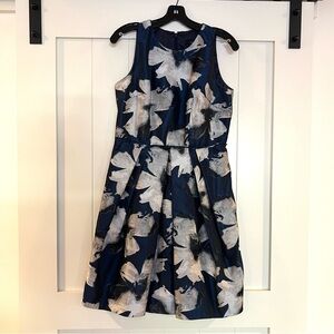 Carmen Marc Valvo Floral Print Mini Dress